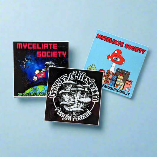 Support Growers of Mushroom Stickers Pack