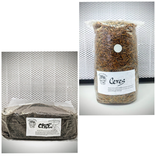 Magic Bundle Circe - Ceres: 1.5kg Avena sterilizzata + Circe: 2.5kg Substrato di Letame