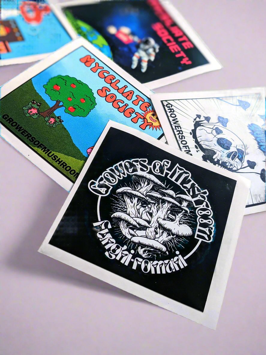 Growers of Mushroom Stickers Pack