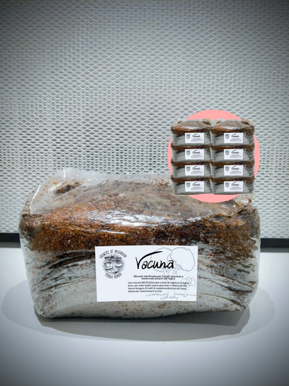 Bulk Vacuna: 2.5kg di Substrato Sterilizzato per la produzione - Base di Legno